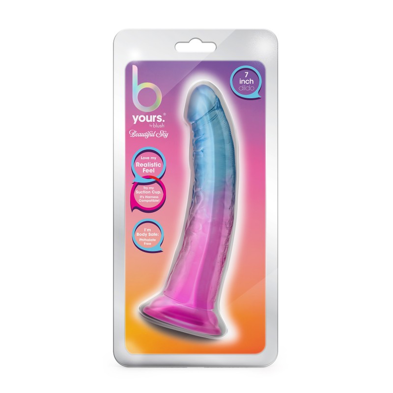 B YOURS BEAUTIFUL SKY 7 INCH DILDO SUNSET